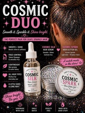 Cosmic Duo Hair Serum + Glitter